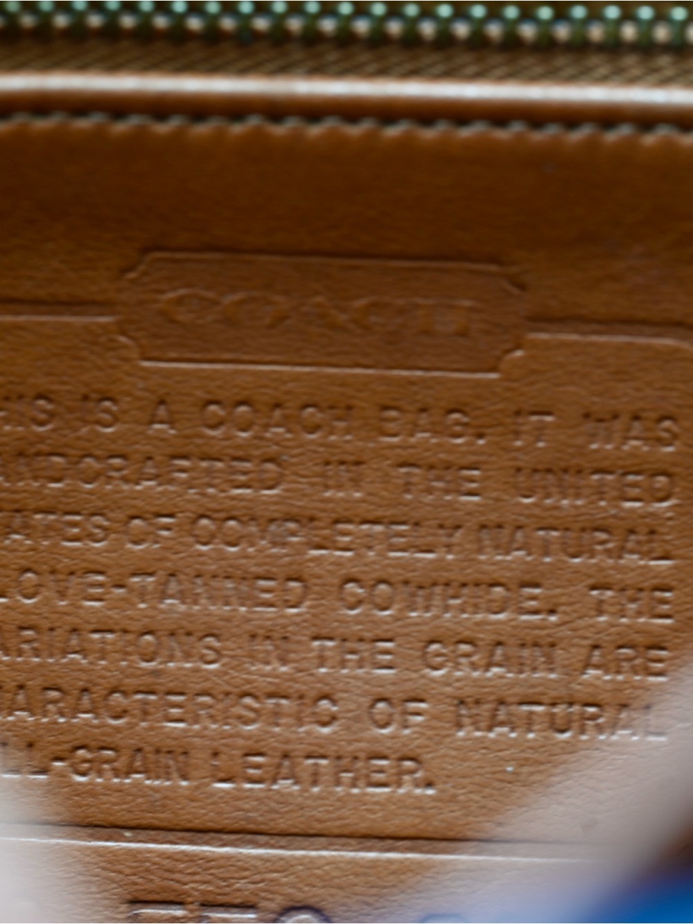 Vintage Coach 90´s Cognac Brown Leather Saddle Crossbody Bag Brass Hardware - Picture 13 of 14